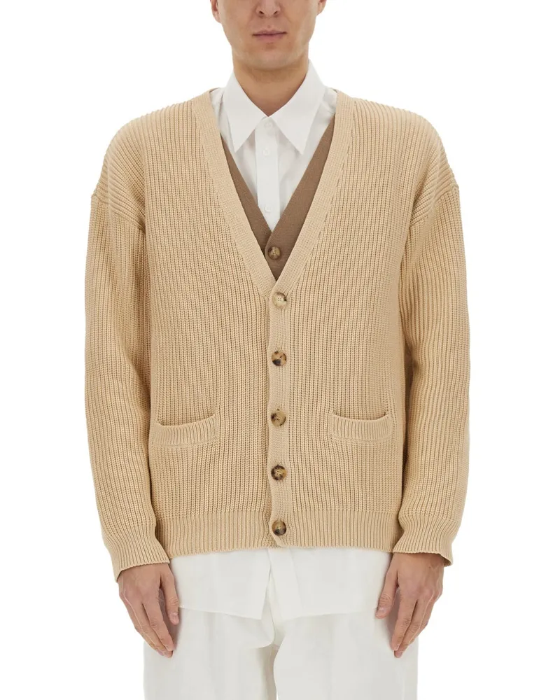 Moschino Bio -Baumwollmischung Cardigan Beige