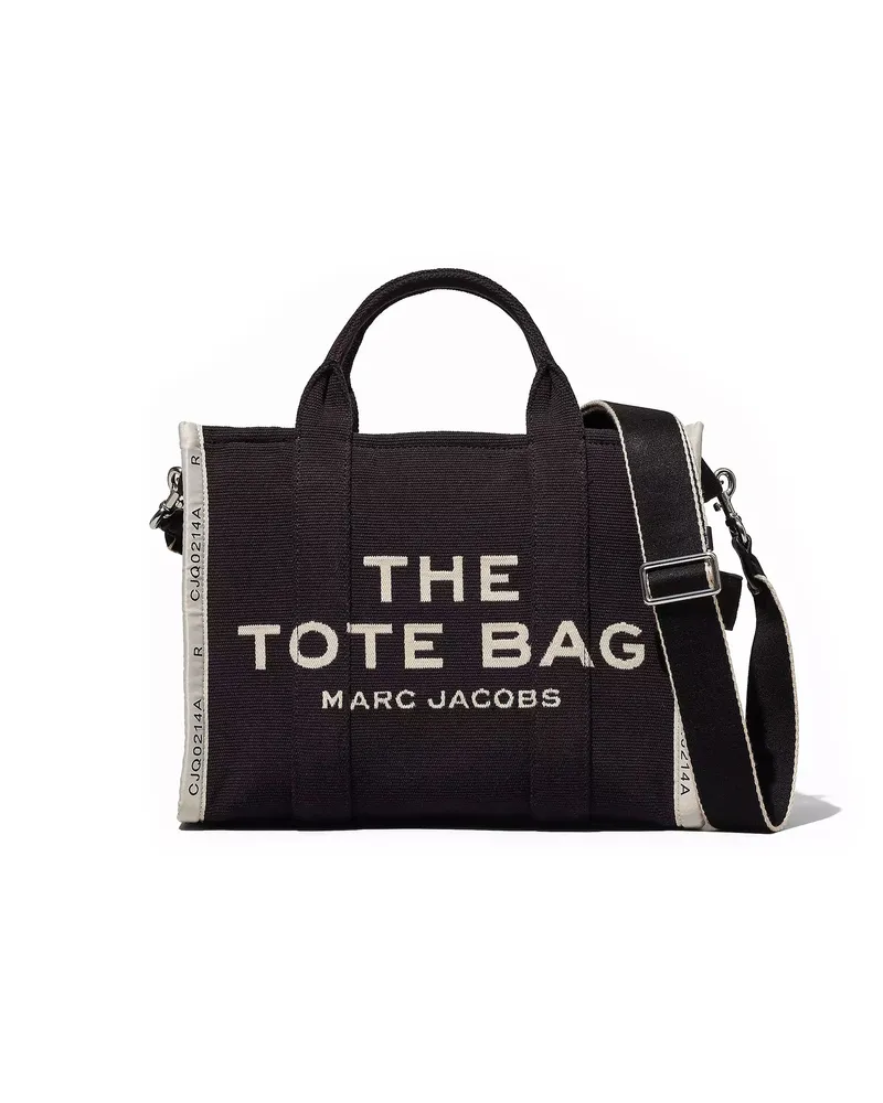 Marc Jacobs der Jacquard mittelgroße Einkaufstasche schwarz Black