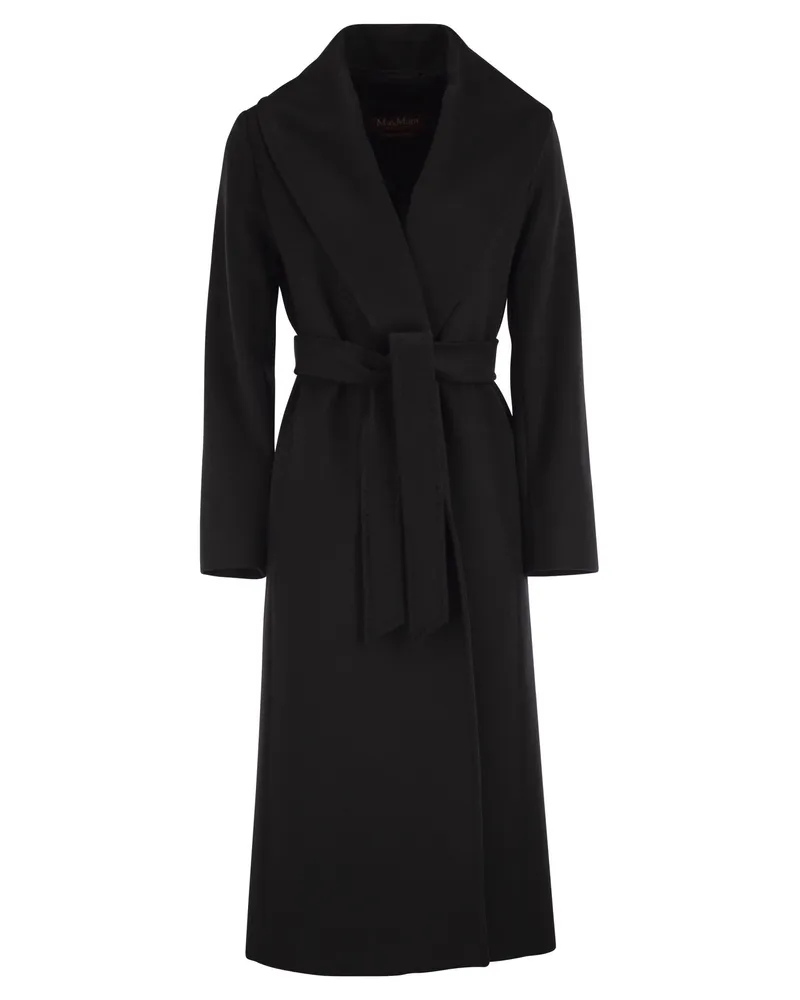 Max Mara Loriana Wolldrap Mantel Black