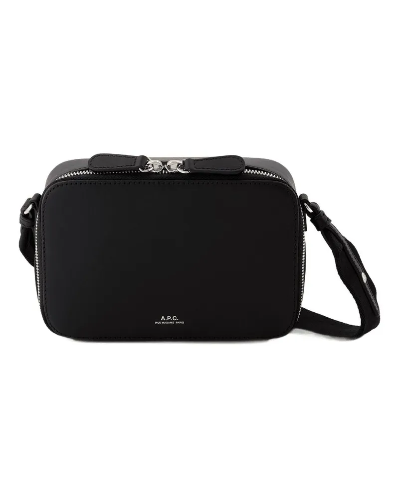 A.P.C. Soho Umhängetasche  Leder Schwarz Schwarz