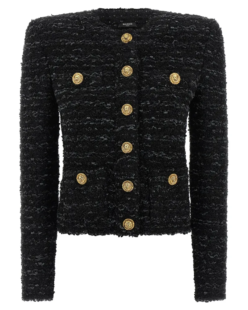 Balmain Tweed Blazer Black