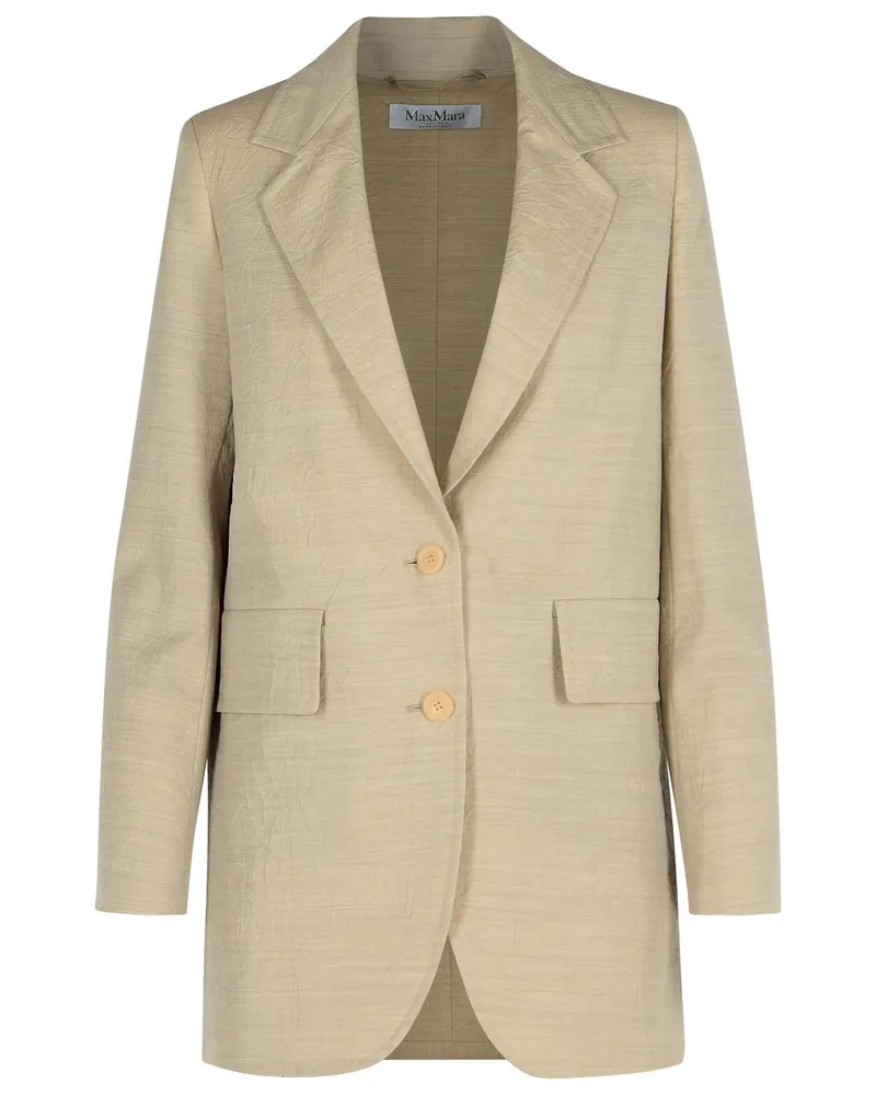 Max Mara Acacia' Beige Virgin Wolljacke Beige