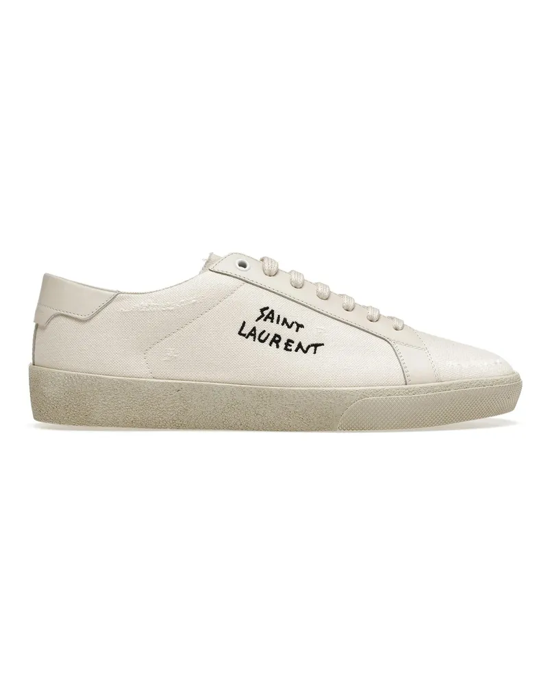 Saint Laurent Court Classic Sneakers White