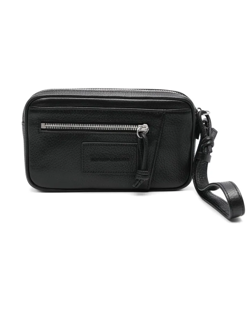 Emporio Armani Leder Beauty Hülle Beige