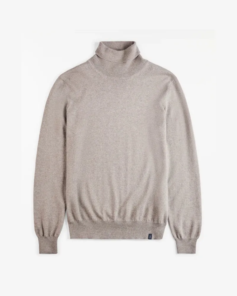 Fay Woll Rollkragenpullover Natural