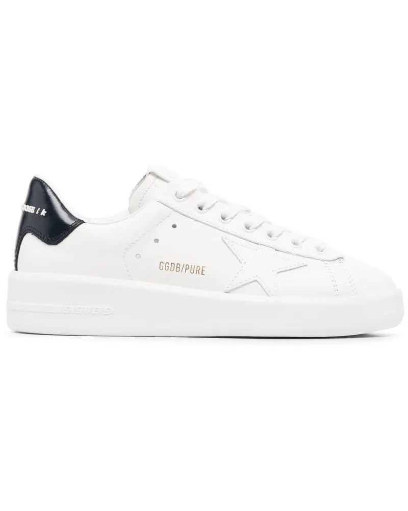 Golden Goose Purestar Leder -Turnschuhe White