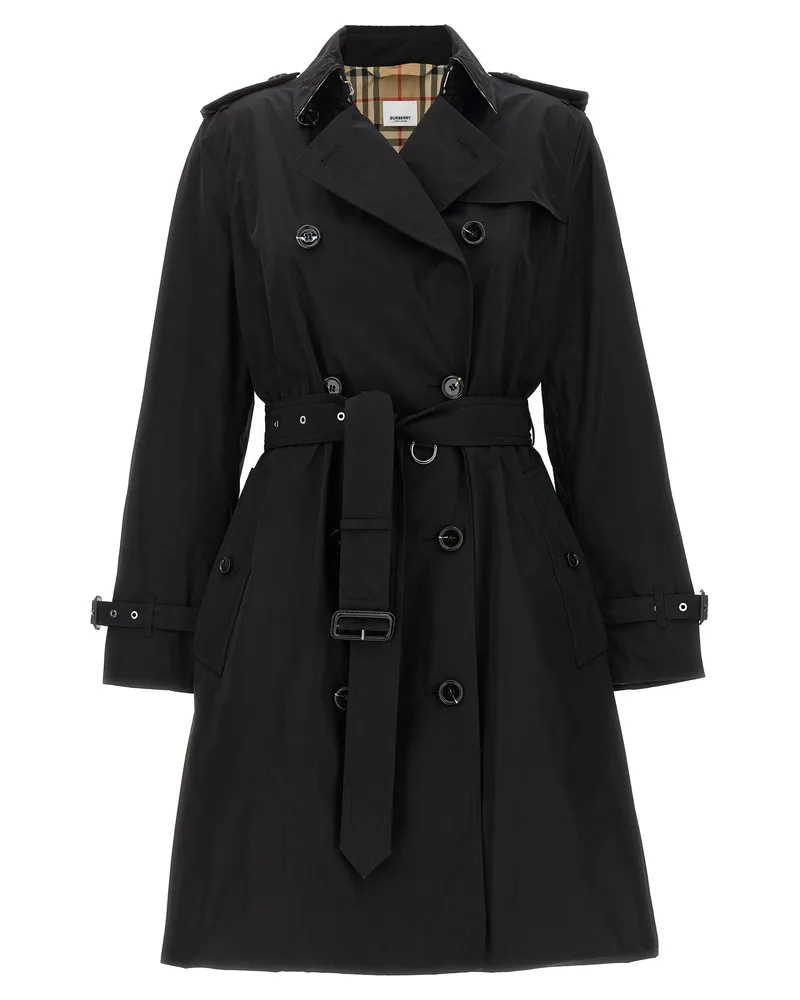 Burberry Kensington' Trench Coat Black