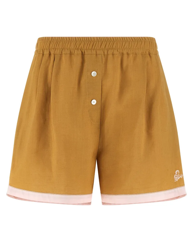 Marni Leinenshorts Yellow