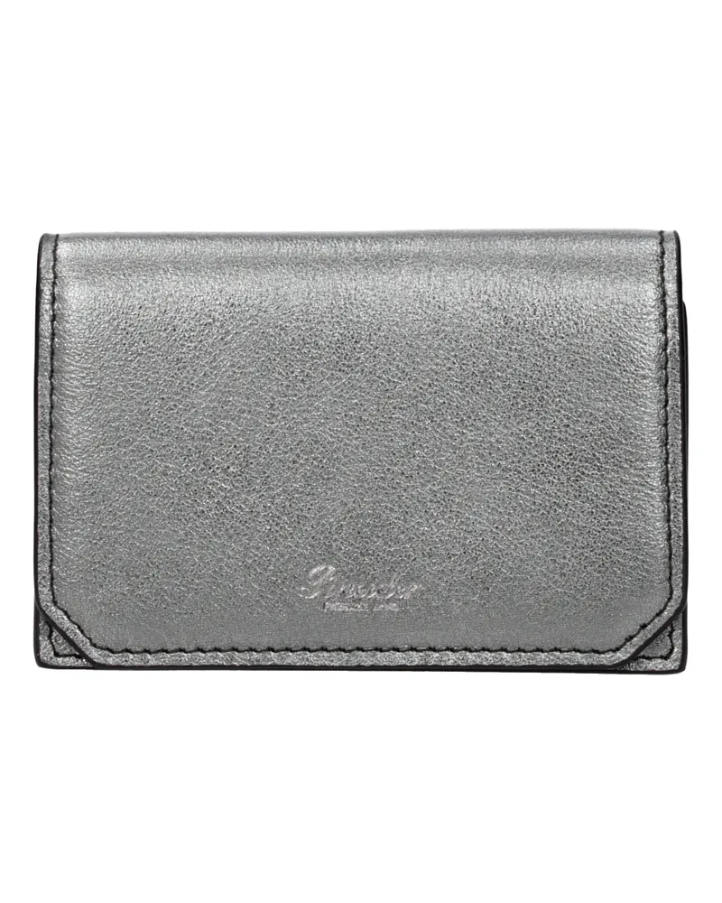 Pineider Herrens Dokumentenhalter aus Silber/Asbestleder -
