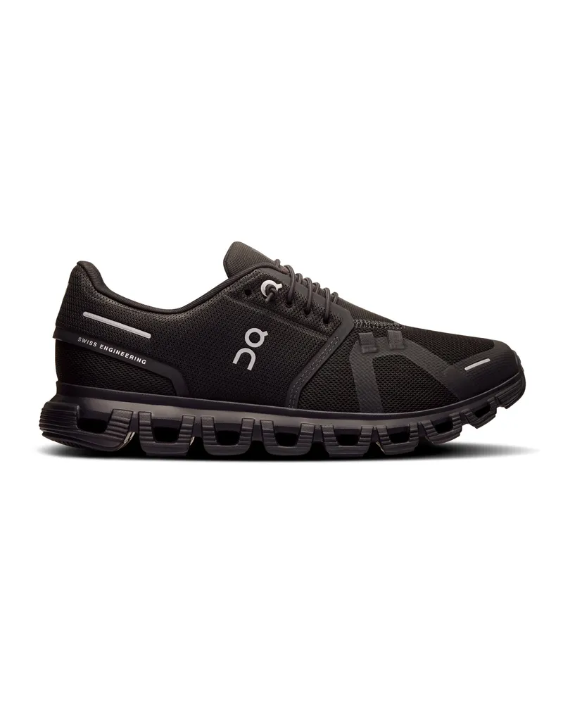 ON Auf Sneakers Cloud 6 Küste schwarz/schwarz Black