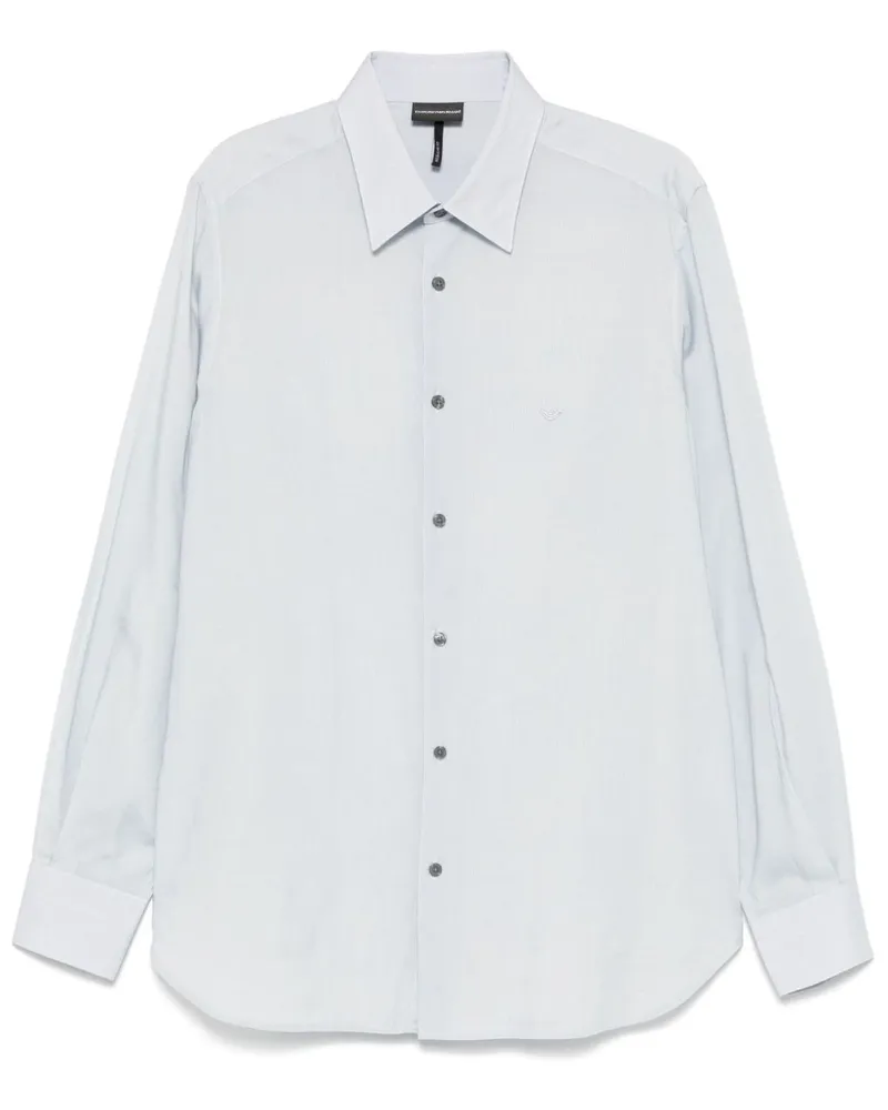 Emporio Armani gestreiftes Hemd Clear