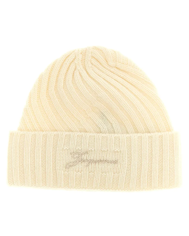 Jacquemus Kappe „Le Bonnet Tourni White