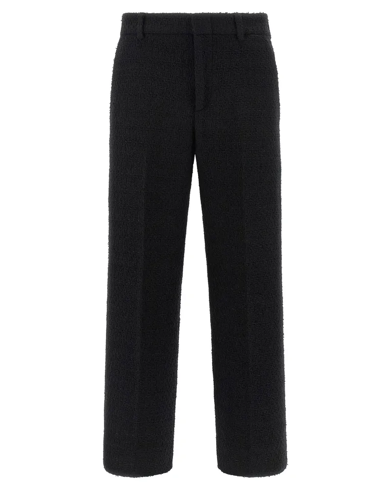 Gucci Bouclé-Wollhose Black