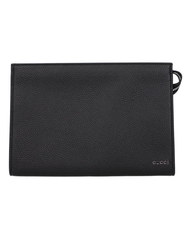 Gucci Pochette Herrens Leder Schwarz -