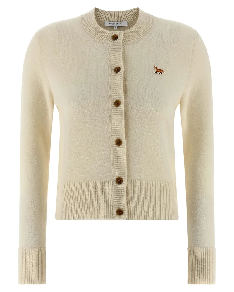 Kitsuné Baby Fox' Strickjacke White