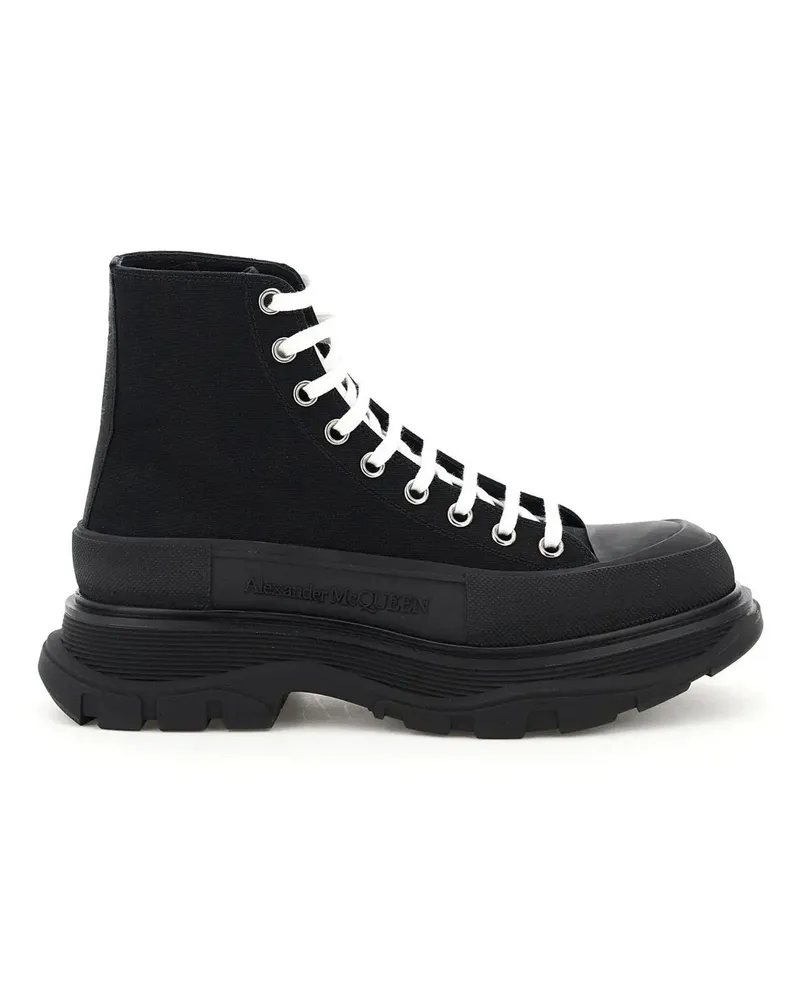 Alexander McQueen treten Slick -Turnschuhe Schwarz