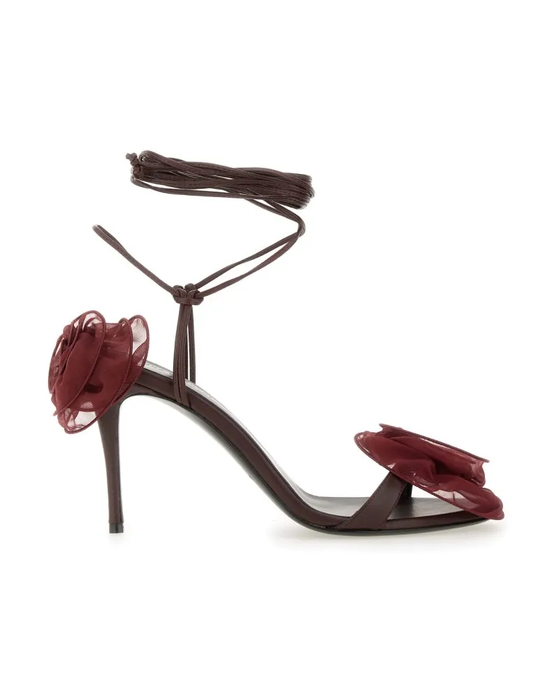 Magda Butrym Sandale mit Pink Bordeaux