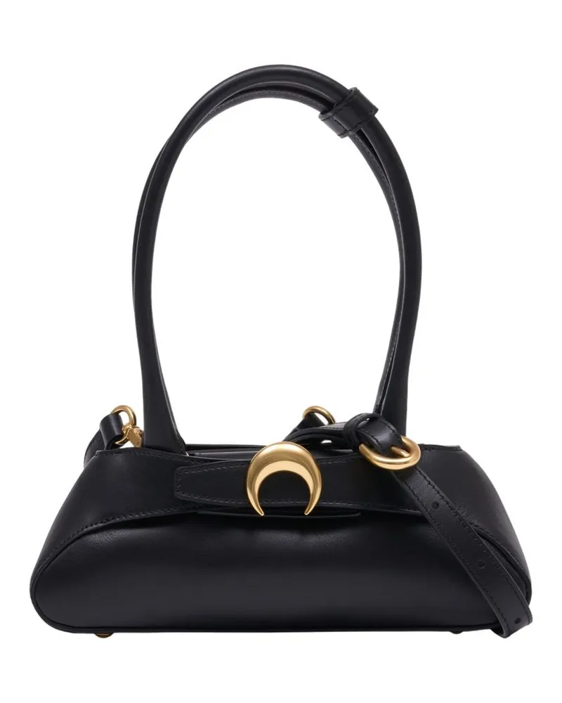 Marine Serre Aurora Mini Umhängetasche  Baumwolle Schwarz Schwarz