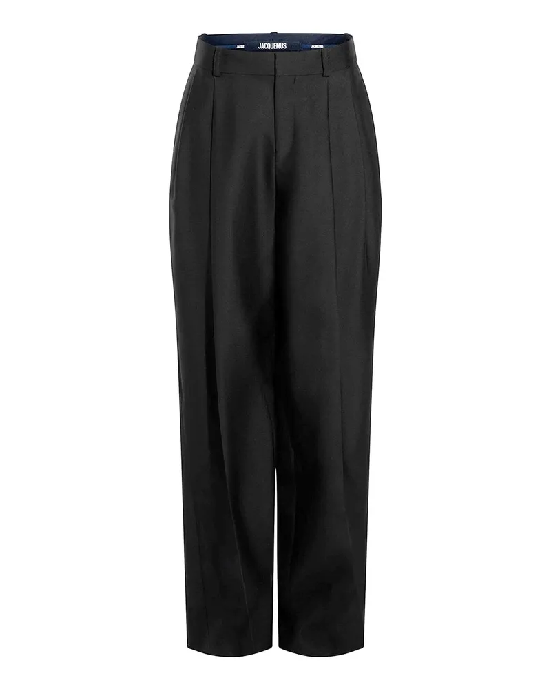 Jacquemus Curzio füllte Hosen aus Black