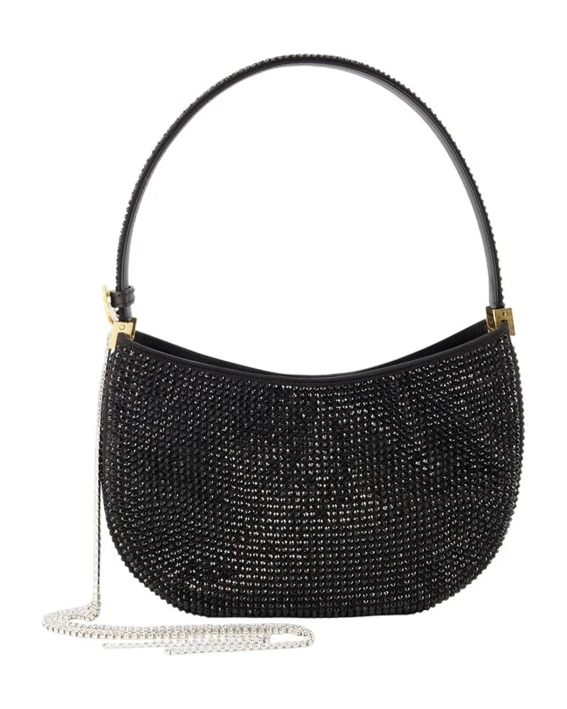 Magda Butrym Re23 mittelgroße Vesna Hobo -Tasche  Black Strass Schwarz