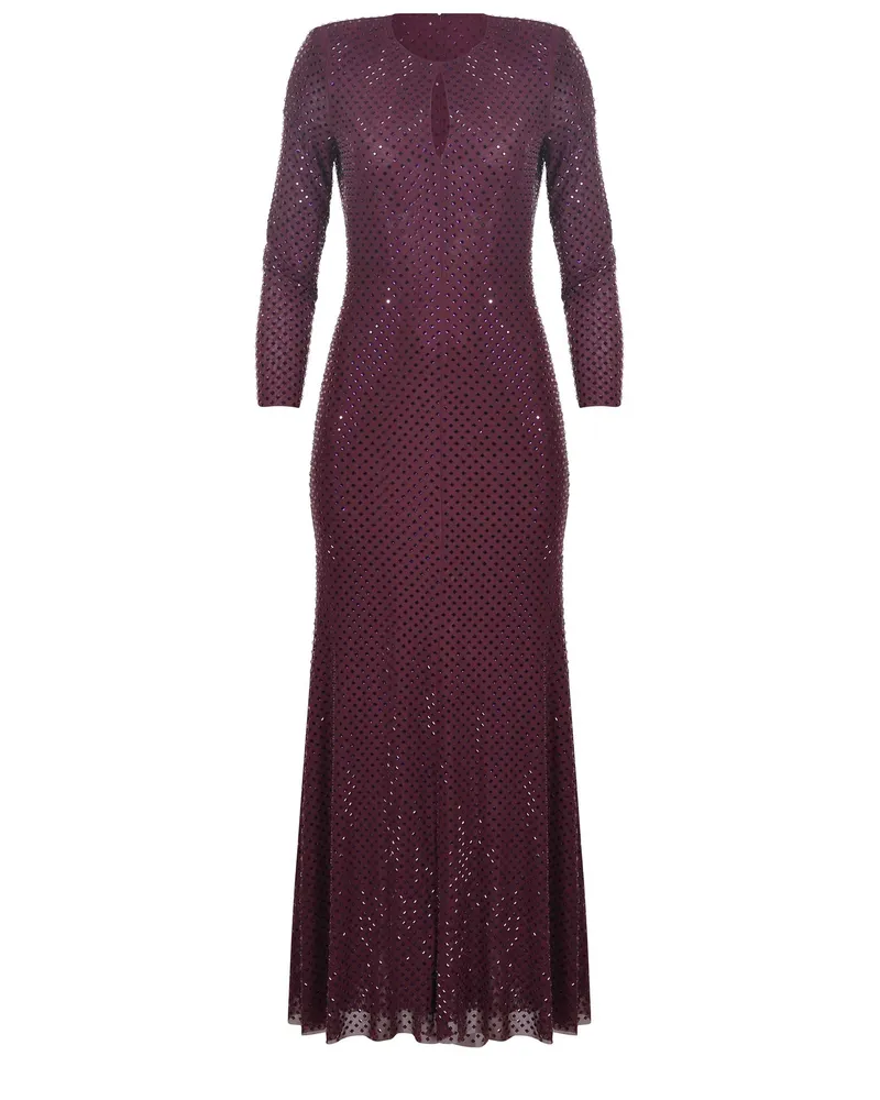Self-Portrait Selbstporträtkleid aus Polyester Purple