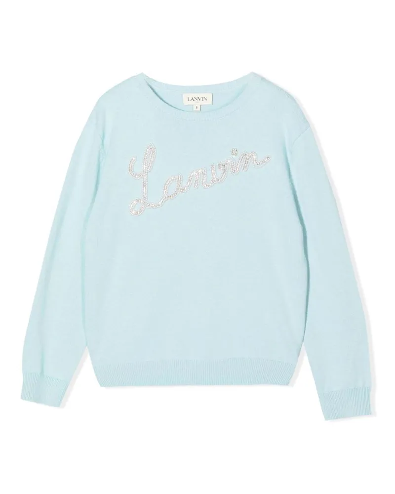 Lanvin Signature Logo Crew Neck Pullover Baby