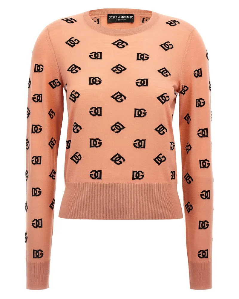 Dolce & Gabbana Logo -Pullover Pink