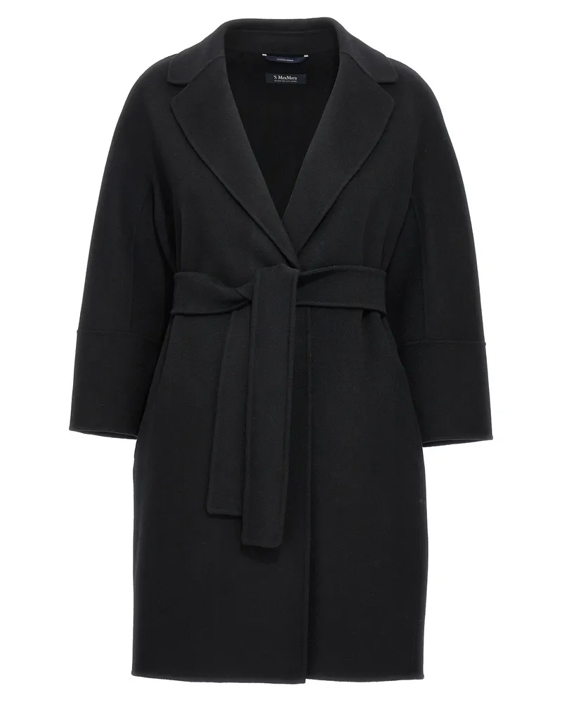 Max Mara Arona' Mantel Black
