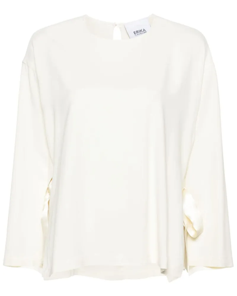 Erika Cavallini Cady Textur Bluse White