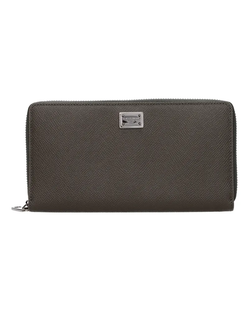 Dolce & Gabbana Dolce&Gabbana Herrens Geldbörse aus grünem/khakifarbenem Leder -