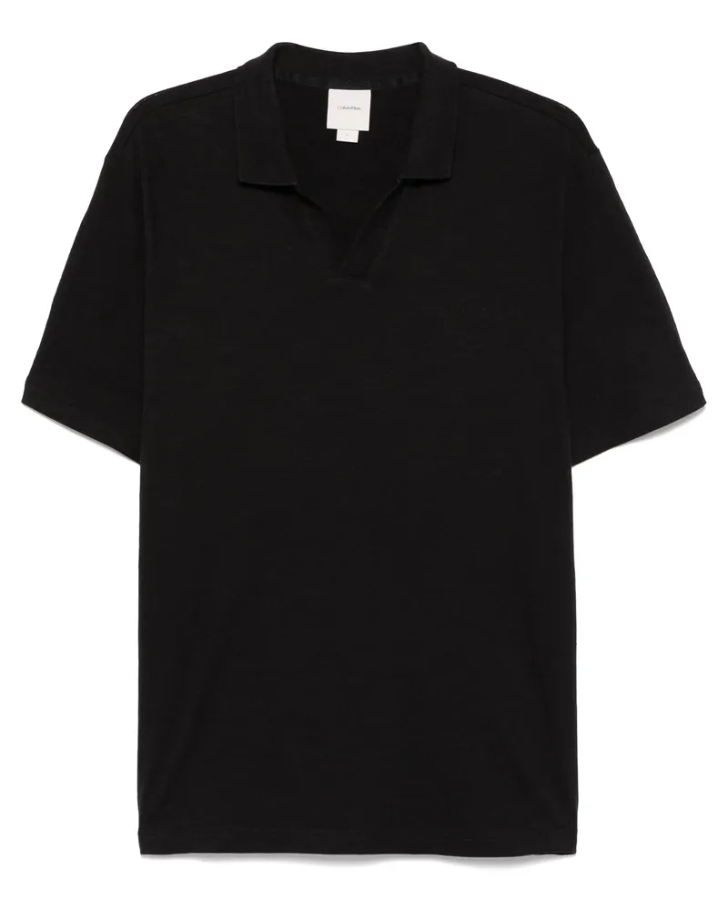 Calvin Klein Polo mit kubanischen Kragen Blue