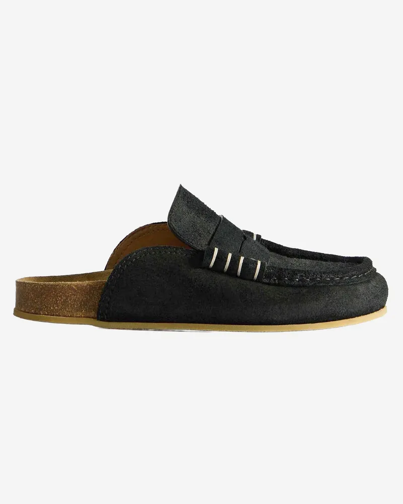 J.W.Anderson Jw Anderson Wildleder-Mule-Loafer Black