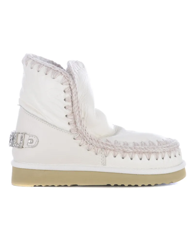Mou Stiefel "Eskimo 18" aus echtem Leder gemacht White