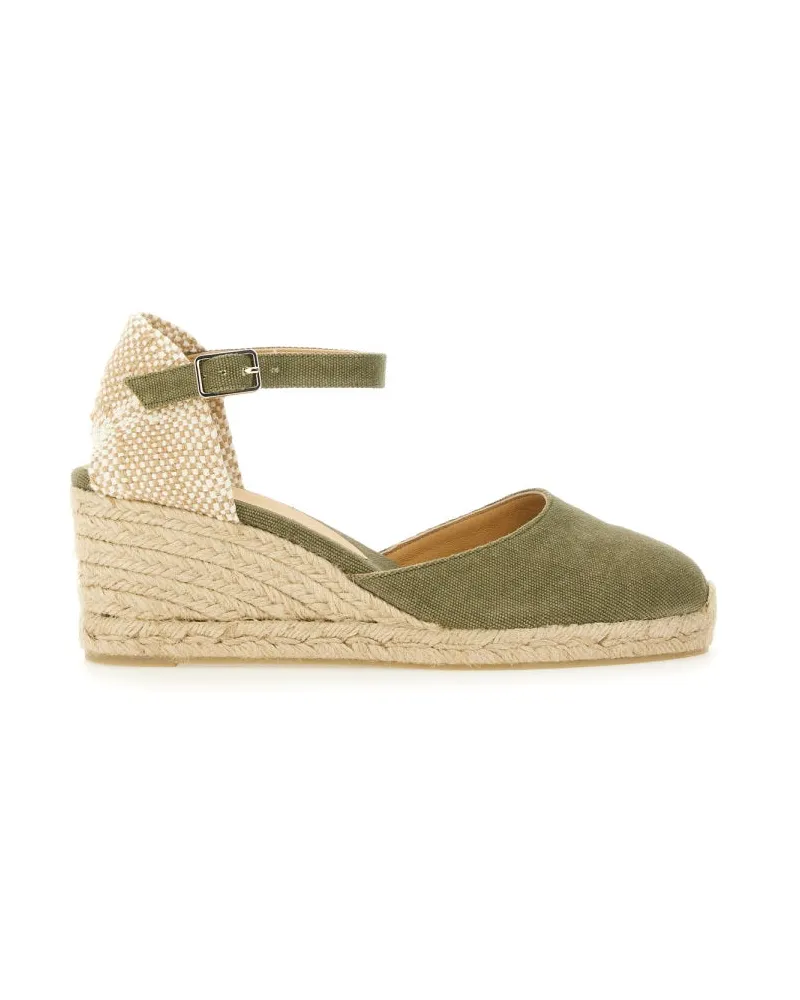 Castañer Espadrille "Carol" mit Keil Green