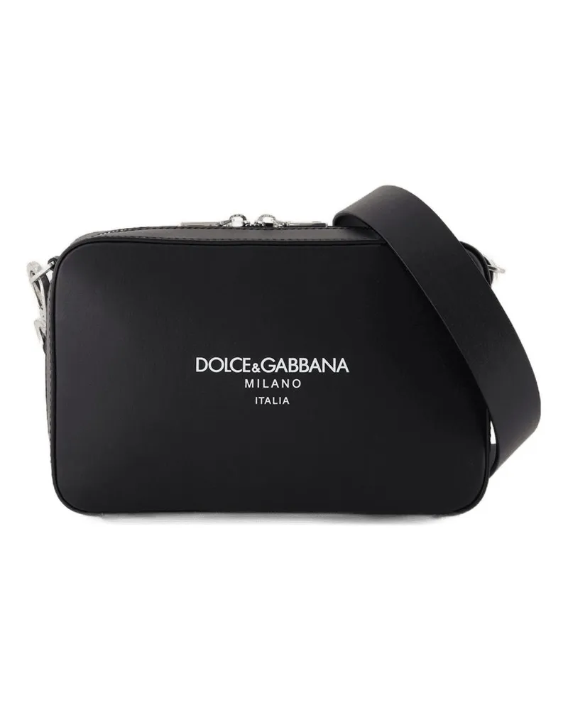 Dolce & Gabbana Amado Crossbody  Leder schwarz Schwarz