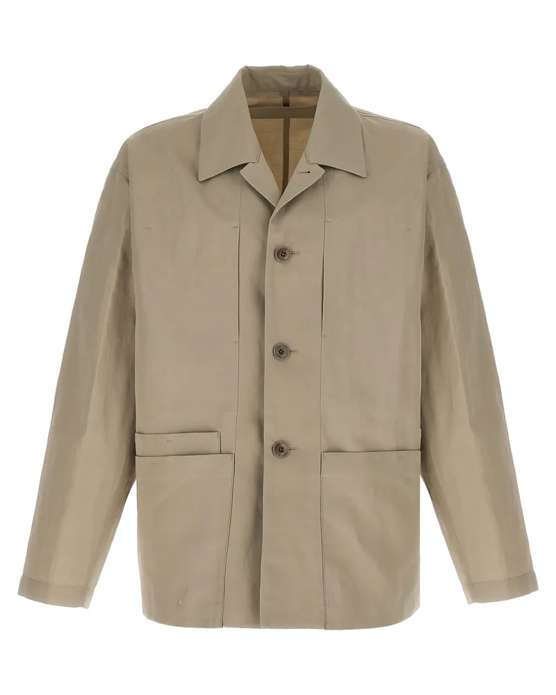 Christophe Lemaire Boxy SB Workwear'jacke Beige