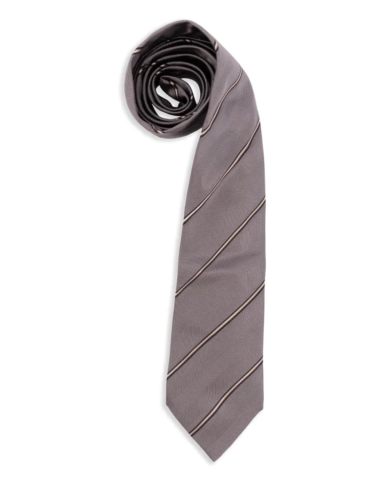 Brunello Cucinelli Seidenkrawatte Grey