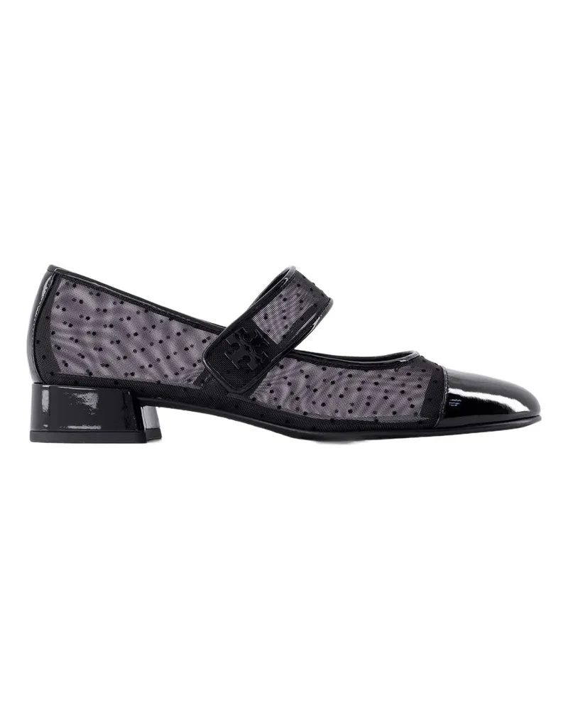 Tory Burch Cap Toe Ballerinas  Synthetic Schwarz Black