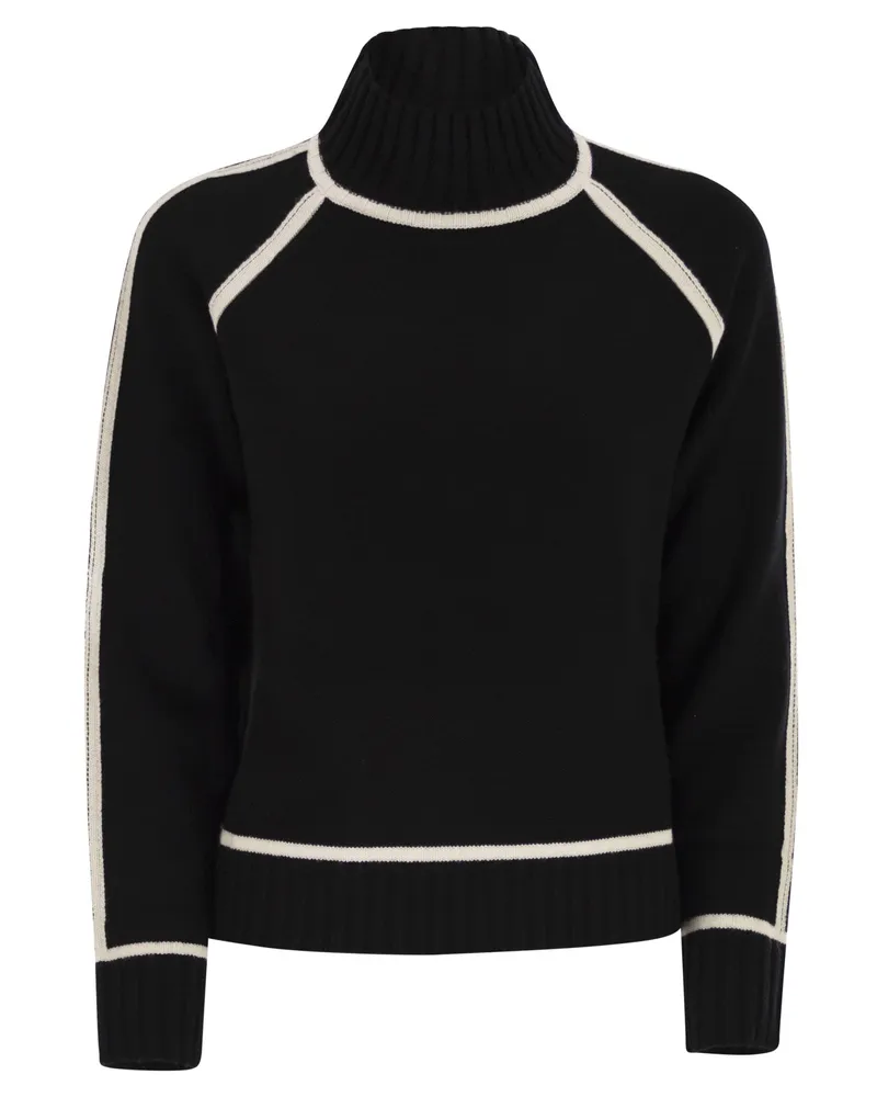 Max Mara Pescara Wolle und Kaschmir -Rollkragenpullover -Pullover Black