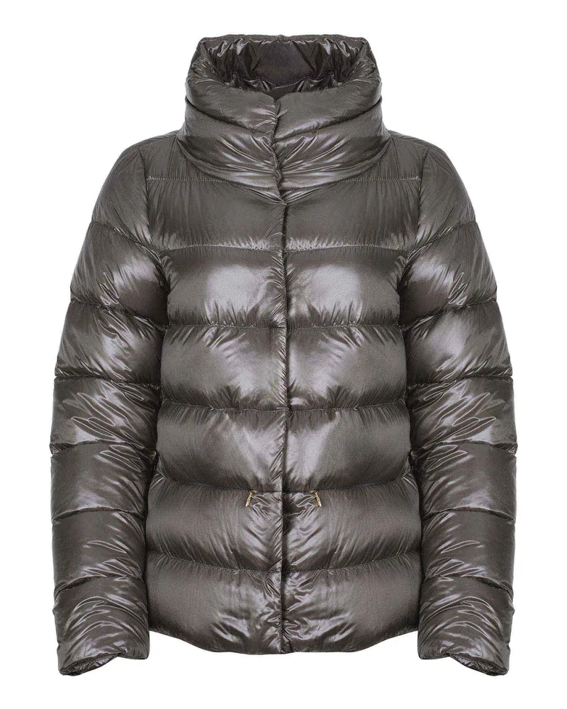 Herno Down -Jacke aus ultraleichten Nylon Grigio