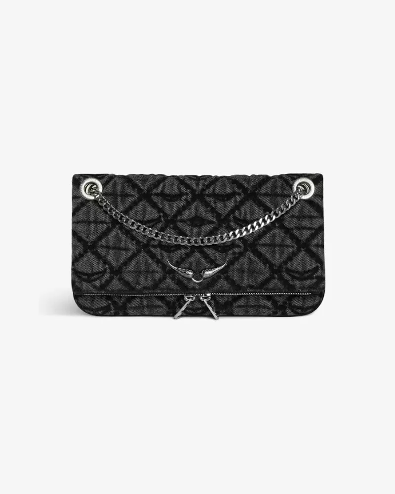 Zadig & Voltaire Rock II Denim Monogramm Grey