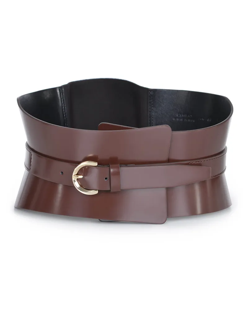 Pinko Pinkgürtel aus Leder Brown