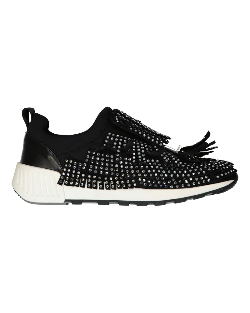 Sergio Rossi SR1 Laufkristalle Sneakers Black