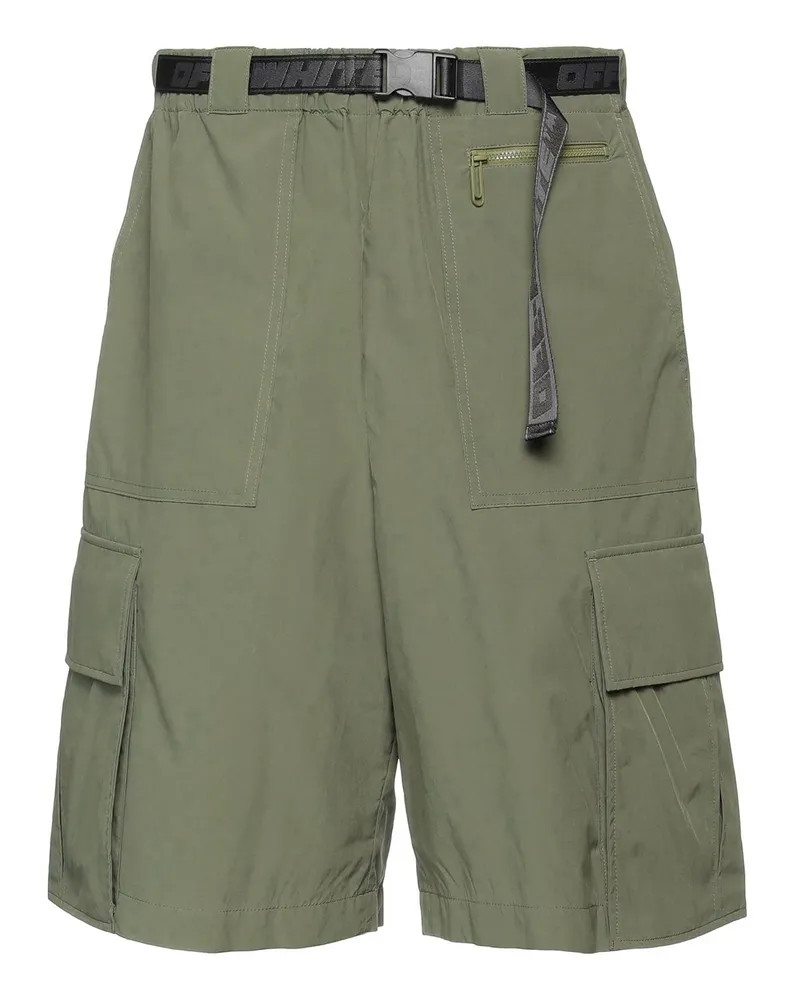 OFF-WHITE Off White Bermuda Shorts Green