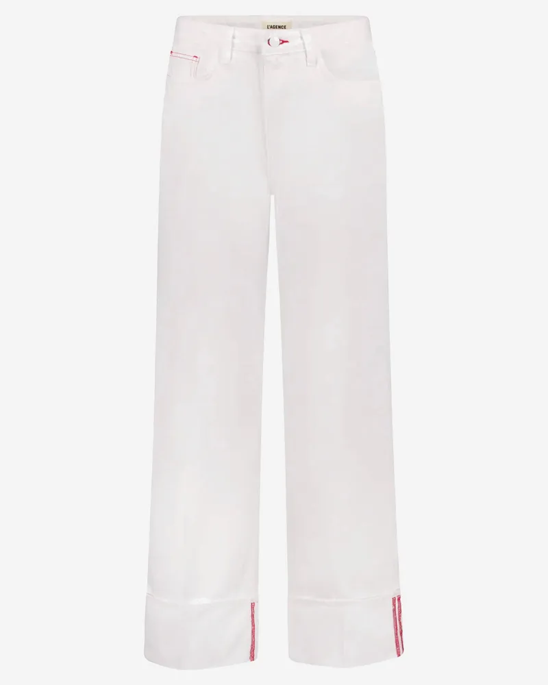 L'Agence Cotton Jeans White