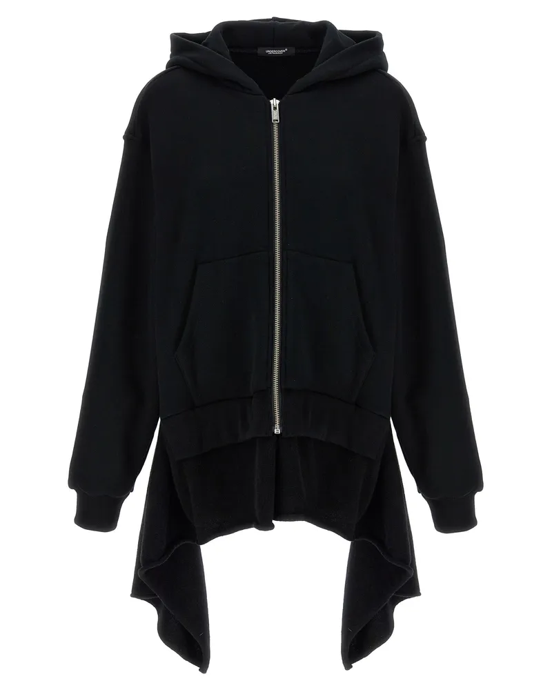 Undercover zwei Material Hoodie Black