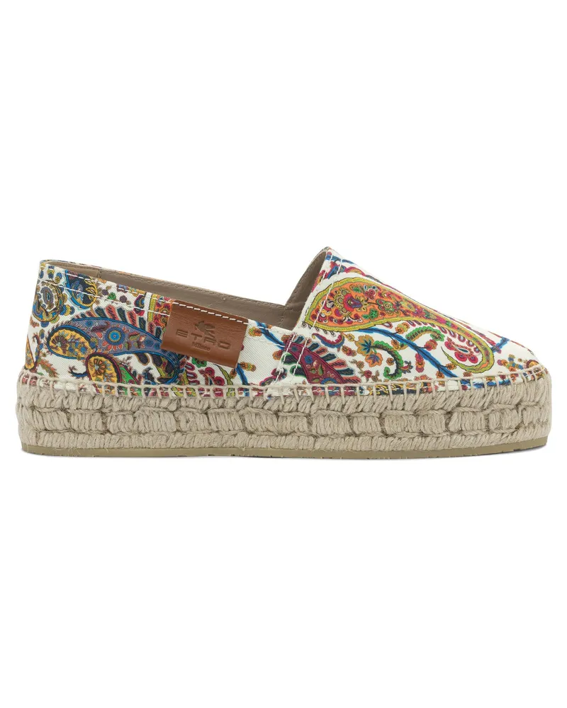 Etro Espadrilles aus Baumwolle von White