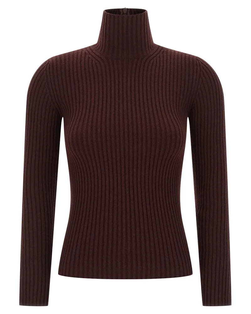 Max Mara Rollkragenpullover 'Aral1234' von Bordeaux