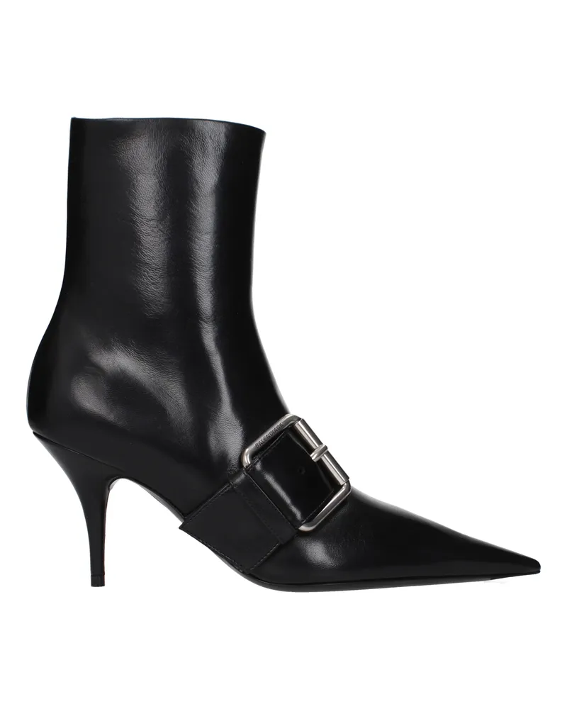 Balenciaga Damens Lederstiefel Schwarz -