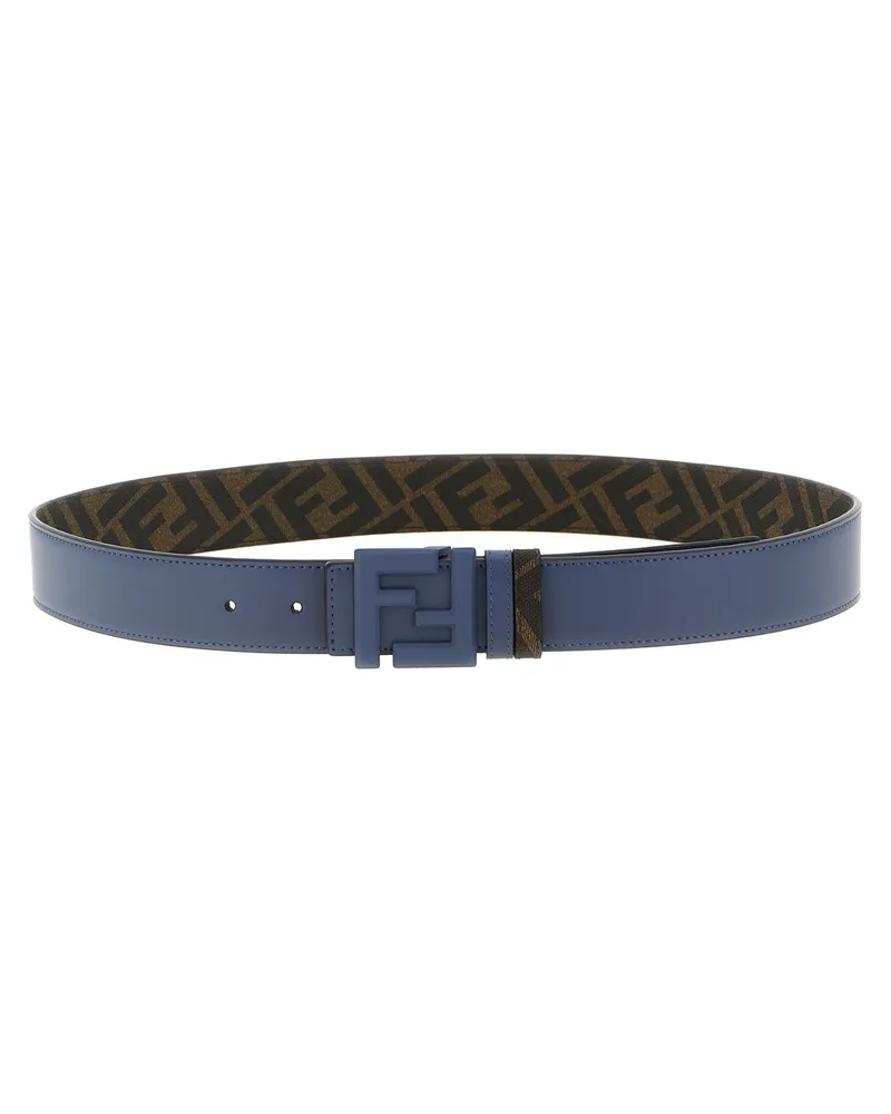 Fendi quadratischer FF' reversibler Gürtel Multicolor